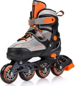 Rolki Meteor Invert rekreacyjne regulowane szare r. 34-37 5