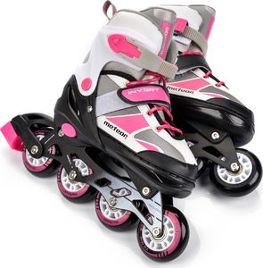 Rolki Meteor Invert rekreacyjne regulowane szare r. 34-37 4