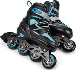 Rolki Meteor Invert rekreacyjne regulowane czarne r. 34-37 2