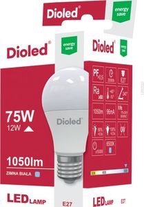 DIOLED Żarówka LED DIOLED A60 E27 12W 6500K ZIMNA 1