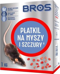 Bros Preparat gryzoniobójczy na myszy i szczury Płatki 1 kg 1