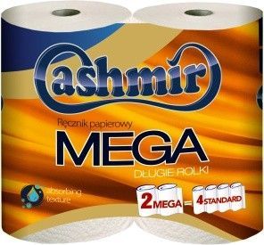 Cashmir Ręcznik papierowy CASHMIR Mega 2W 2szt. BIAŁY 1