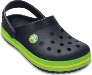 Crocs Klapki Crocs dla dzieci Crocband Clog K granatowo-zielone 204537 4K6 33-34 1