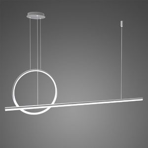 Lampa wisząca ALTAVOLA DESIGN Nowoczesna lampa wisząca LED do łazienki Altavola Led shape LA087/PX_3k_silver_dimm 1