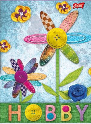 Unipap Zeszyt w okładce laminowanej, format A5, 16 kartek, kratka, MIX DZIEWCZĘCY, UNIPAP 6