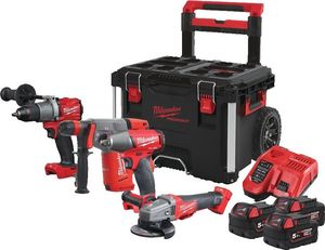 Zestaw elektronarzędzi Milwaukee Zestaw combo Milwaukee M18 FPP4A-503P 1