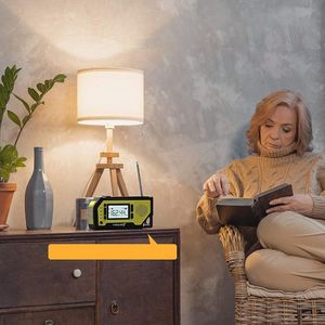 Radio Feegar Feegar OZE Pro Radio FM AM Awaryjne Budowlane Przenośne Solar Latarka Powerbank 2000mAh 16