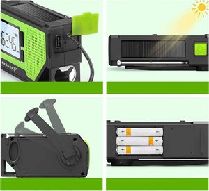Radio Feegar Feegar OZE Pro Radio FM AM Awaryjne Budowlane Przenośne Solar Latarka Powerbank 2000mAh 3