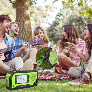 Radio Feegar Feegar OZE Pro Radio FM AM Awaryjne Budowlane Przenośne Solar Latarka Powerbank 2000mAh 4
