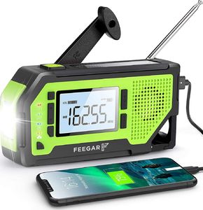 Radio Feegar Feegar OZE Pro Radio FM AM Awaryjne Budowlane Przenośne Solar Latarka Powerbank 2000mAh 9