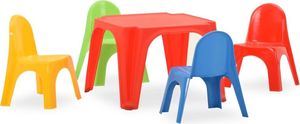 vidaXL Stolik i krzesełka dla dzieci, polipropylen 1