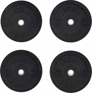 PaviSorte Bumpery obciążenia olimpijskie Zestaw 30kg PaviSorte 2