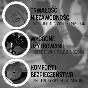 PaviSorte Bumpery obciążenia olimpijskie Zestaw 30kg PaviSorte 4