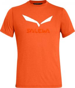 Salewa Koszulka męska SOLIDLOGO DRY M S/S TEE red orange melange r. L 1
