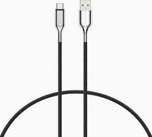 Kabel USB Cygnett USB-A - USB-C 1 m Czarny (CY-2.0USBC-USBA-1M-BK) 1