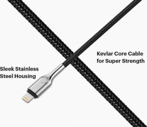 Kabel USB Cygnett USB-A - Lightning 3 m Czarny (CY-USBA-LIGH-3M-BK) 4