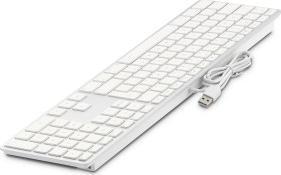 Klawiatura LMP USB Keyboard 110 keys wired USB keyboard with 2x USB and aluminum upper cover - Portuguese 1