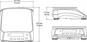 Ohaus Waga stołowa przemysłowa kompaktowa elektroniczna RANGER 3000 3kg / 0.1g - OHAUS R31P3 Waga stołowa przemysłowa kompaktowa elektroniczna RANGER 3000 3kg / 0.1g - OHAUS R31P3 3