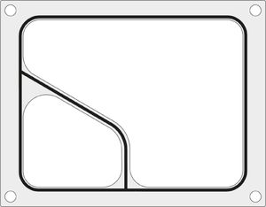 Hendi Matryca forma do zgrzewarki MANUPACK 190 na tackę dwudzielną COLT 227x178 mm - Hendi 805749 Matryca forma do zgrzewarki MANUPACK 190 na tackę dwudzielną COLT 227x178 mm - Hendi 805749 1