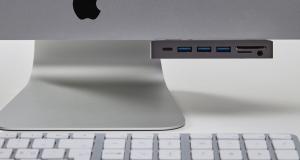 HUB USB LMP Słuchawkowe 1x SD 1x USB-C 1x microSD  + 3x USB-A 3.0 (LMP-USBC-ATT-HUB-SG) 4