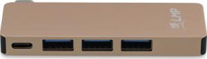 HUB USB LMP 1x SD 1x USB-C PD 1x microSD  + 3x USB-A 3.0 (LMP-USBC-BASEB-6P-G) 1