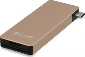 HUB USB LMP 1x SD 1x USB-C PD 1x microSD  + 3x USB-A 3.0 (LMP-USBC-BASEB-6P-G) 2