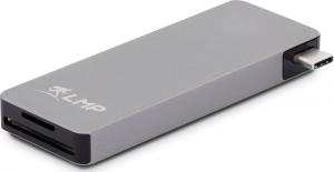 HUB USB LMP 1x SD 1x USB-C PD 1x microSD  + 3x USB-A 3.0 (LMP-USBC-BASEB-6P-SG) 2