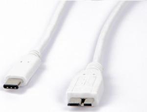 Kabel USB LMP USB-C - microUSB 1 m Biały (LMP-USBC-MUSB-W) 1