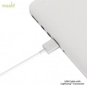 Kabel USB Moshi USB-A - Lightning 1 m Biały (MI-LIGHUSB-W) 3