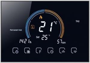 Renov8 Smart Wi-Fi Thermostat with color LCD for gas boiler with dry contact - compatible 86x86 and round 60mm box 1
