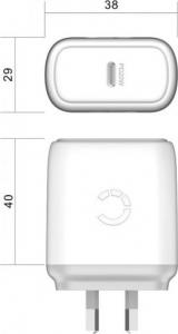 Ładowarka Cygnett 1x USB-C 3 A (CY-20WPD-USBC-WH) 2