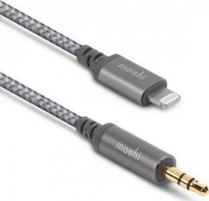 Kabel USB Moshi Lightning - mini Jack 3.5 mm 1.2 m Szary (MI-AUX-LIGHT-1.2M-TG) 1