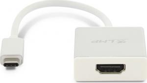 Adapter USB LMP 15987 USB-C - HDMI Srebrny  (LMP-USBC-HDMI-S) 1