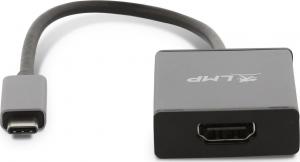 Adapter USB LMP 15940 USB-C - HDMI Szary  (LMP-USBC-HDMI-SG) 1