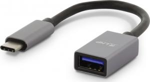 Adapter USB LMP USB-C - USB Szary  (LMP-USBC-USBA-SG) 1