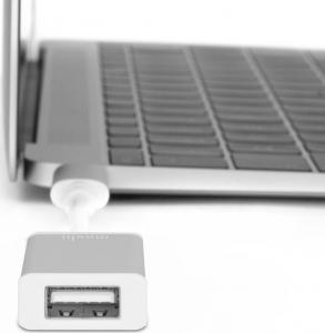Adapter USB Moshi USB-A - USB-C Srebrny  (MI-USBC) 3