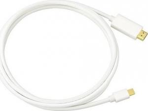 Kabel LMP DisplayPort Mini - HDMI 2m biały (LMP-MH-2M) 1