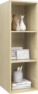 vidaXL Wisząca szafka pod TV, kolor dąb sonoma, 37x37x107 cm, płyta 3