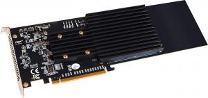 Kontroler Sonnet PCIe 3.0 x16 - 4x M.2 M-key M.2 4x4 Silent PCIe (SO-FUS-SSD-4X4-E3S) 1
