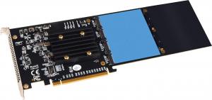 Kontroler Sonnet PCIe 3.0 x16 - 4x M.2 M-key M.2 4x4 Silent PCIe (SO-FUS-SSD-4X4-E3S) 4