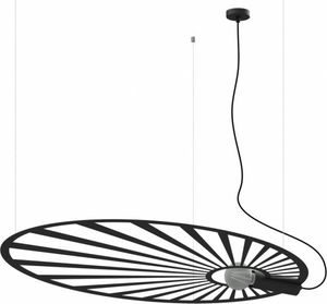 Lampa wisząca Sollux Lampa wisząca LEHDET czarna 1