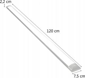 Lampa sufitowa Ecolight Lampa natynkowa LED FS 120cm 36W 4000K 5