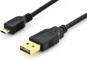 Kabel USB Digitus USB-A - microUSB 1.8 m Czarny (AK-300122-018-S) 1