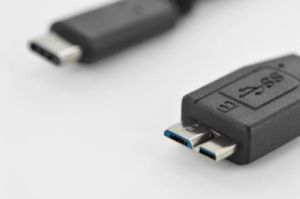 Kabel USB Digitus USB-C - microUSB 1 m Czarny (AK-300137-010-S) 3