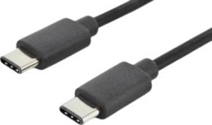 Kabel USB Digitus USB-C - USB-C 1 m Czarny (AK-300138-010-S) 1
