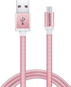 Kabel USB ADATA USB-A - 1 m Różowy (AMUCAL-100CMK-CRG) 1