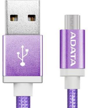 Kabel USB ADATA USB-microUSB 1m Purple alu-knit (AMUCAL-100CMK-CPU) 8