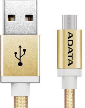 Kabel USB ADATA USB-microUSB 1m Gold alu-knit (AMUCAL-100CMK-CGD) 9