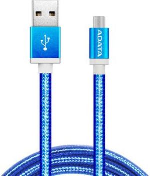 Kabel USB ADATA USB-A - 1 m Niebieski (AMUCAL-100CMK-CBL) 1