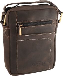 Always Wild Kompaktowa, skórzana listonoszka męska z wieloma kieszonkami Always Wild Nie dotyczy 2